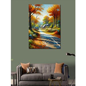 Kanvas Tablo Sonbahar Yolu 100x140 cm