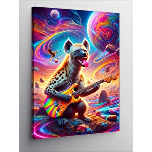 Kanvas Tablo Gitar Takılan Sırtlan 70x100 cm