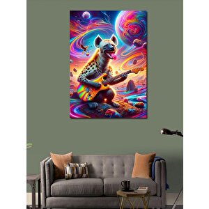 Kanvas Tablo Gitar Takılan Sırtlan 70x100 cm