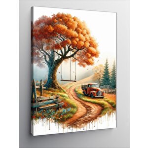 Kanvas Tablo Sonbahar Yolu 70x100 cm