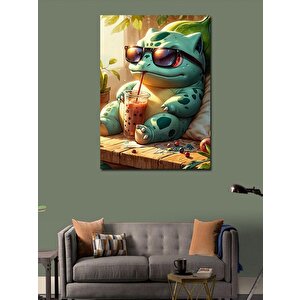 Kanvas Tablo Sevimli Canavar Tatilde 70x100 cm