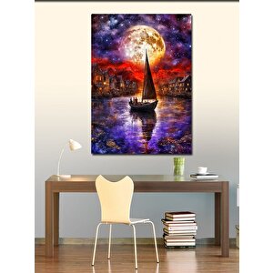 Kanvas Tablo Yelkenli Gemi 70x100 cm