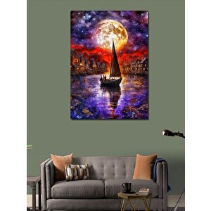 Kanvas Tablo Yelkenli Gemi 70x100 cm