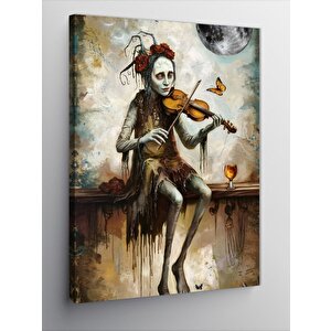 Kanvas Tablo Maskeli Keman 70x100 cm