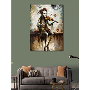 Kanvas Tablo Maskeli Keman 70x100 cm