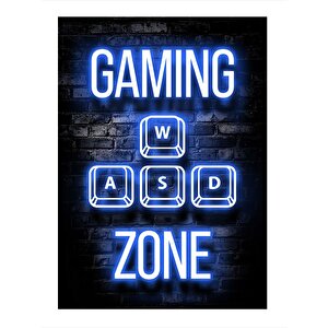 Gamer Alanı Hediyelik Ahşap Tablo 35cm X50cm 35x50 cm