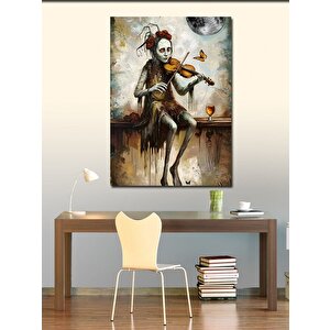 Kanvas Tablo Maskeli Keman 100x140 cm