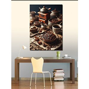 Kanvas Tablo Zaten Elbiseli Kadın 70x100 cm