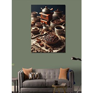 Kanvas Tablo Zaten Elbiseli Kadın 70x100 cm