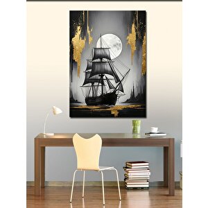 Kanvas Tablo Karanlıkta Gemi 50x70 cm