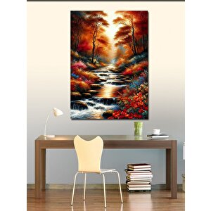 Kanvas Tablo Sonbahar Deresi 100x140 cm
