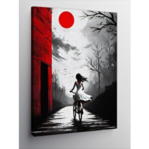 Kanvas Tablo Kırmızı Güneş 100x140 cm