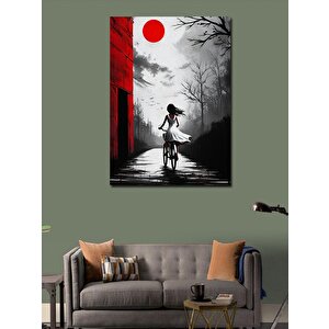 Kanvas Tablo Kırmızı Güneş 100x140 cm