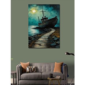 Kanvas Tablo Sisli Gemi 50x70 cm