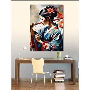 Kanvas Tablo Japon Kadın Portresi 70x100 cm