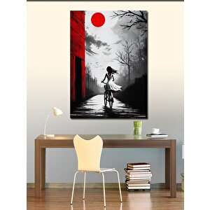 Kanvas Tablo Kırmızı Güneş 50x70 cm