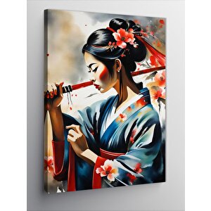 Kanvas Tablo Japon Kadın Portresi 50x70 cm