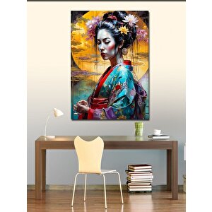 Kanvas Tablo Geleneksel Japon Kadını 70x100 cm