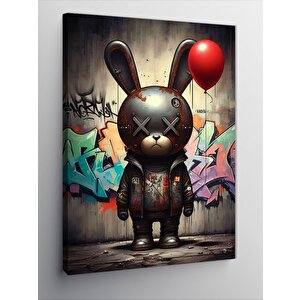 Kanvas Tablo Balon Tavşan 100x140 cm