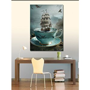 Kanvas Tablo Fincanda Gemi 50x70 cm