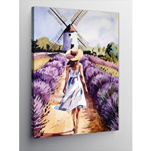 Kanvas Tablo Lavanta Tarlası 70x100 cm