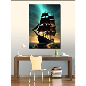 Kanvas Tablo Yelkenli Gemi 100x140 cm