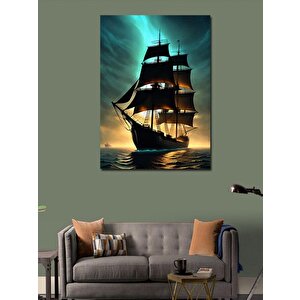 Kanvas Tablo Yelkenli Gemi 100x140 cm