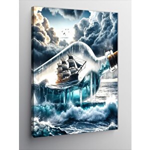 Kanvas Tablo Buzul Gemi 50x70 cm