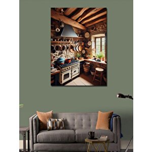 Kanvas Tablo Kırmızı Balon Ve Kız Çocuğu 70x100 cm