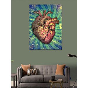 Kanvas Tablo Kalp Çizimi 70x100 cm