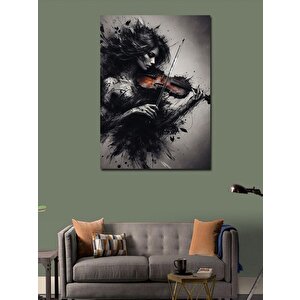 Kanvas Tablo Gölge Keman Çalan Adam 100x140 cm