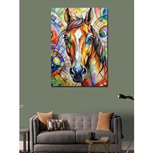 Kanvas Tablo Asil At Ve Desenler 70x100 cm
