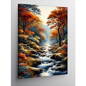 Kanvas Tablo Sonbahar Manzarası 100x140 cm