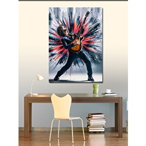 Kanvas Tablo Elektro Gitar Çalan Adam 70x100 cm