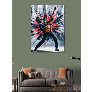 Kanvas Tablo Elektro Gitar Çalan Adam 70x100 cm