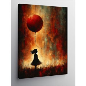 Kanvas Tablo Kırmızı Balon 50x70 cm