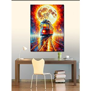 Kanvas Tablo Kırmızı Tramvay 70x100 cm