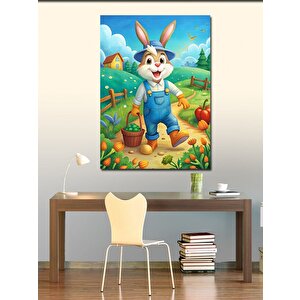 Kanvas Tablo Çiftçi Tavşan 50x70 cm