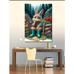 Kanvas Tablo Bahçivan Tavşan 70x100 cm