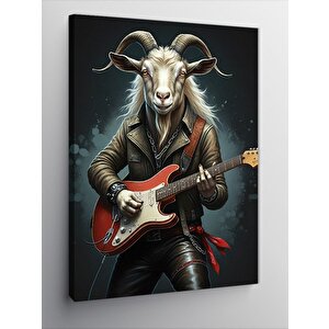 Kanvas Tablo Gitar Çalan Teke 100x140 cm