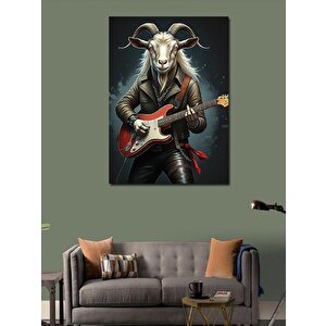 Kanvas Tablo Gitar Çalan Teke 70x100 cm