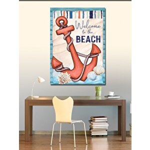 Kanvas Tablo Kırmızı Çapa 70x100 cm