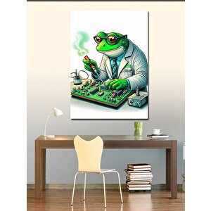 Kanvas Tablo Bilimkurgu Kurbağa 70x100 cm