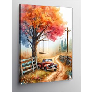 Kanvas Tablo Sonbahar Yolu 100x140 cm