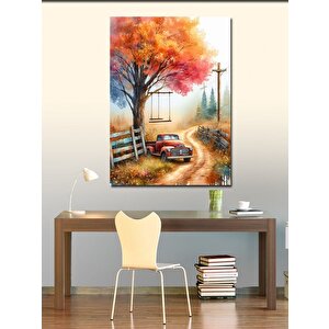 Kanvas Tablo Sonbahar Yolu 100x140 cm