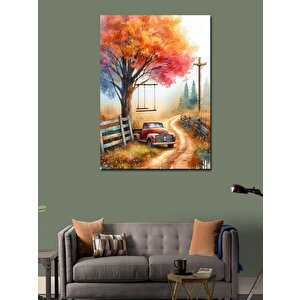 Kanvas Tablo Sonbahar Yolu 100x140 cm