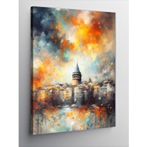 Kanvas Tablo Galata Kulesi Manzarası 100x140 cm