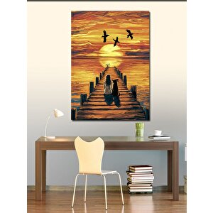 Kanvas Tablo Sevimli Tavşan 100x140 cm