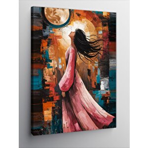 Kanvas Tablo Keman Ve Desenler 70x100 cm