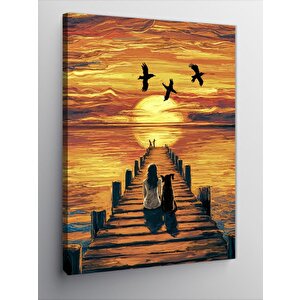 Kanvas Tablo Sevimli Tavşan 70x100 cm
